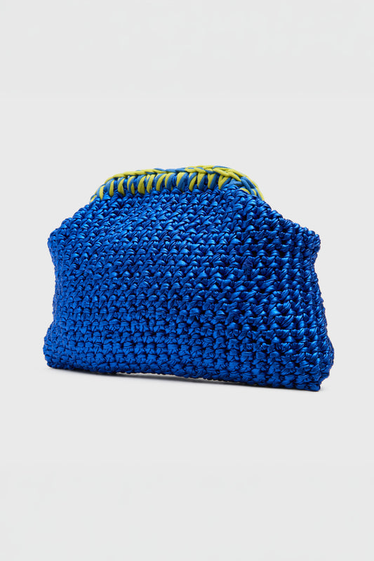 Crochet Clutch, Royal Blue