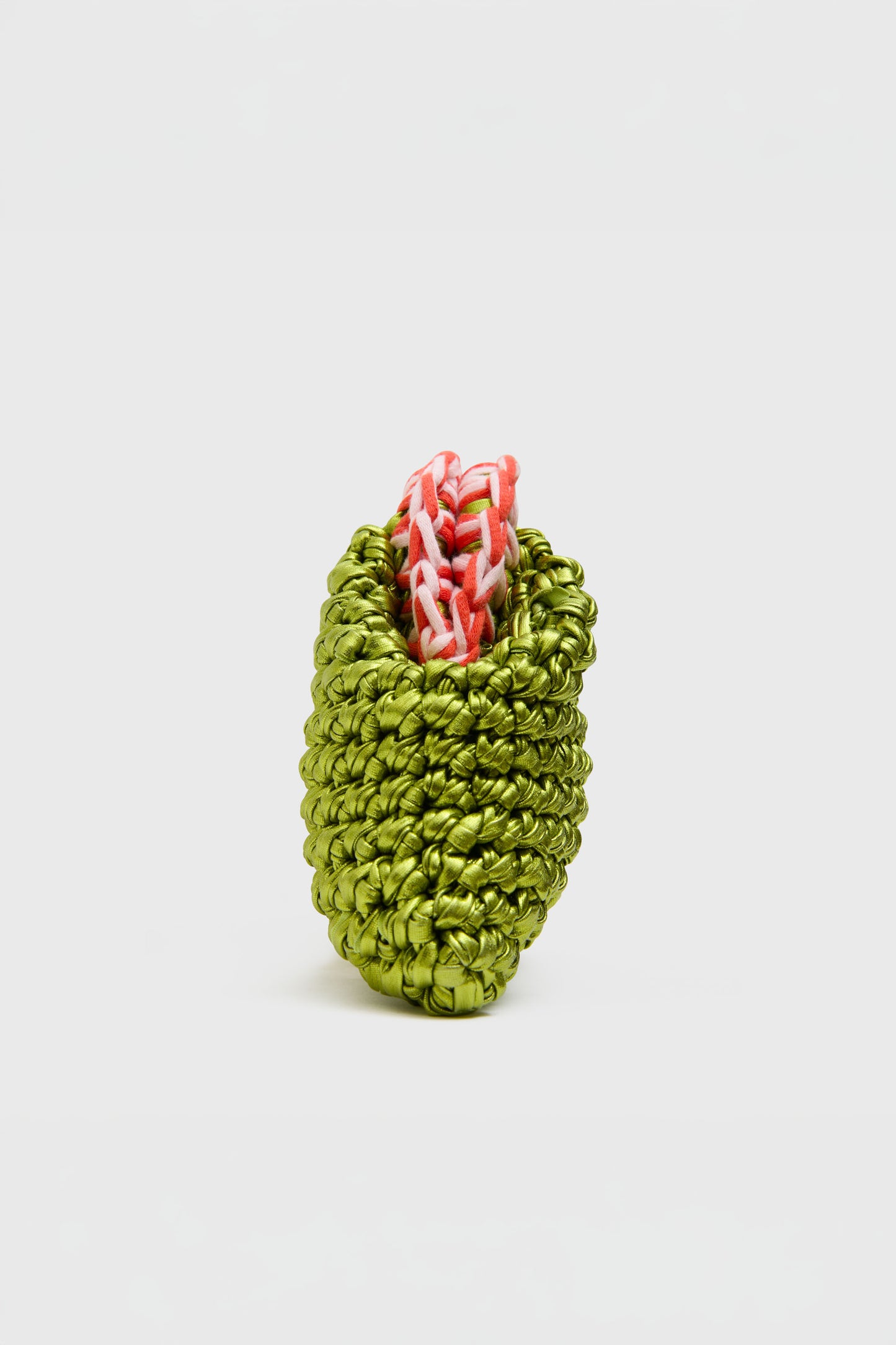 Mini Crochet Clutch, Lime