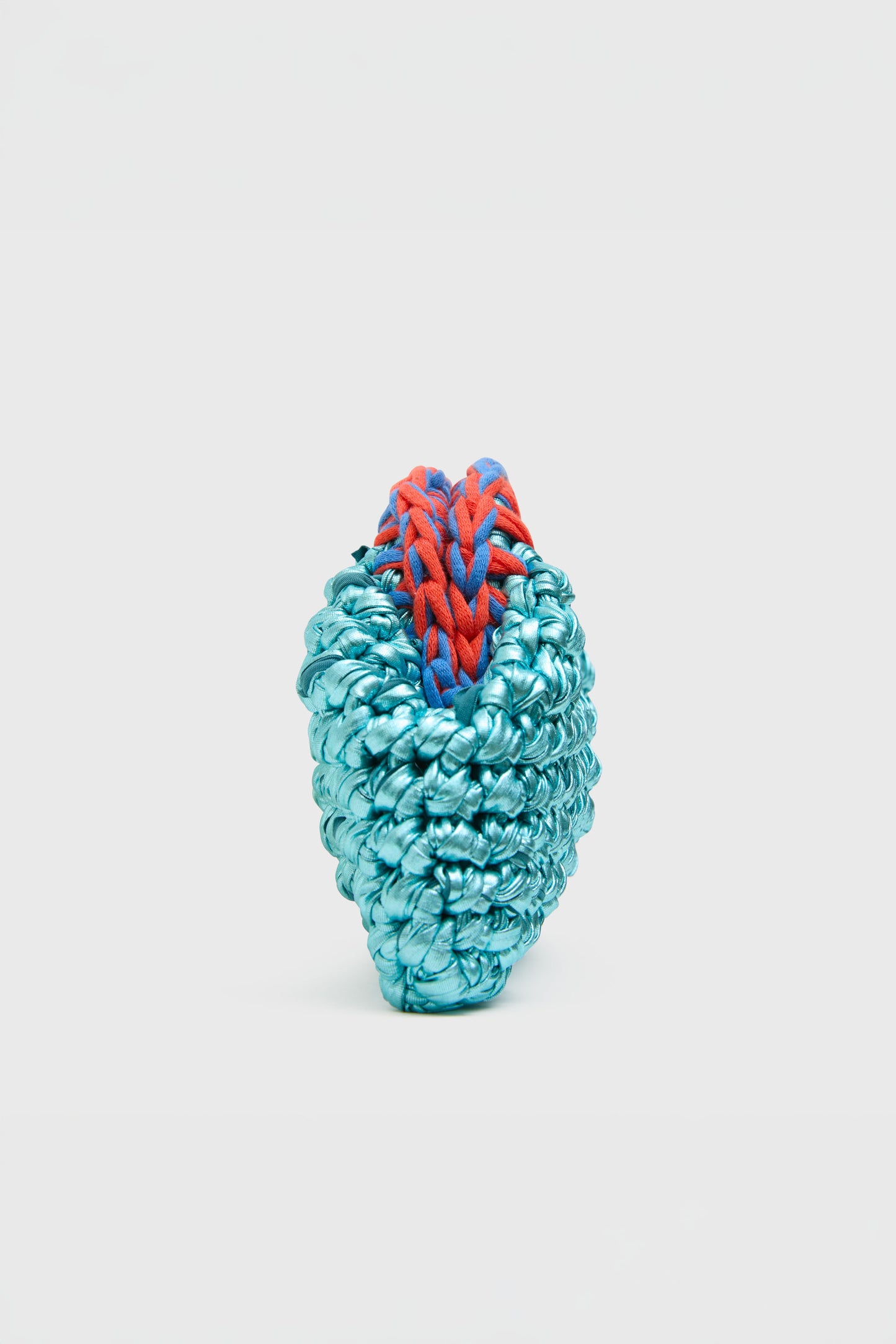 Mini Crochet Clutch, Aqua