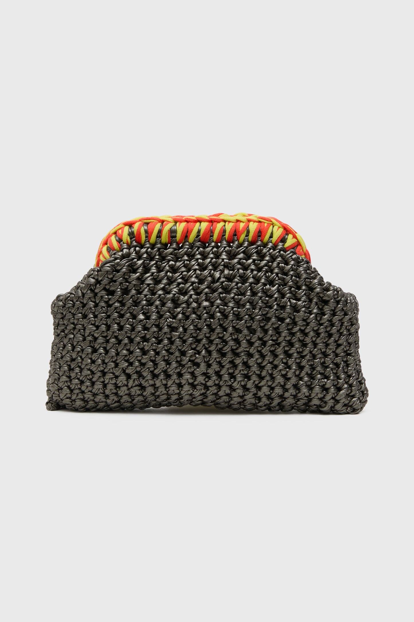Crochet Clutch, Charcoal
