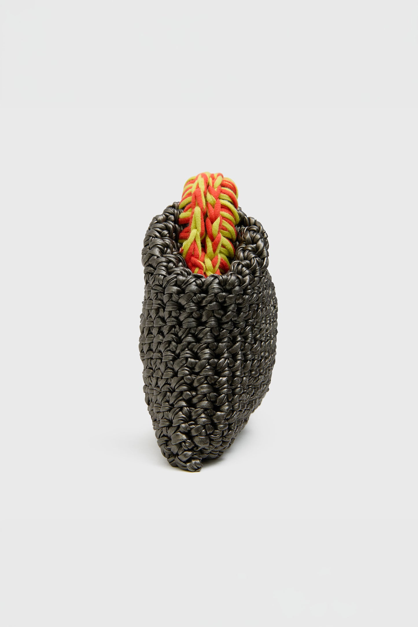 Crochet Clutch, Charcoal