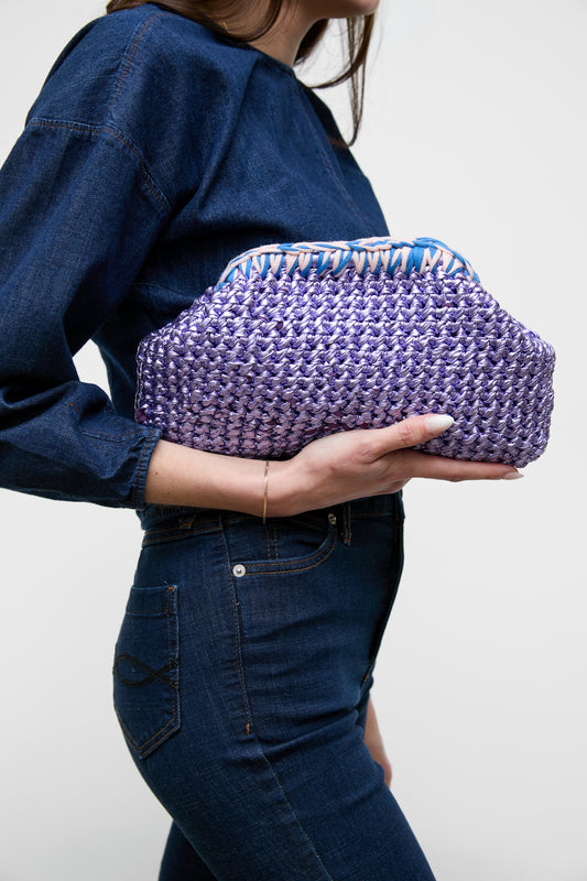 Crochet Clutch, Lilac