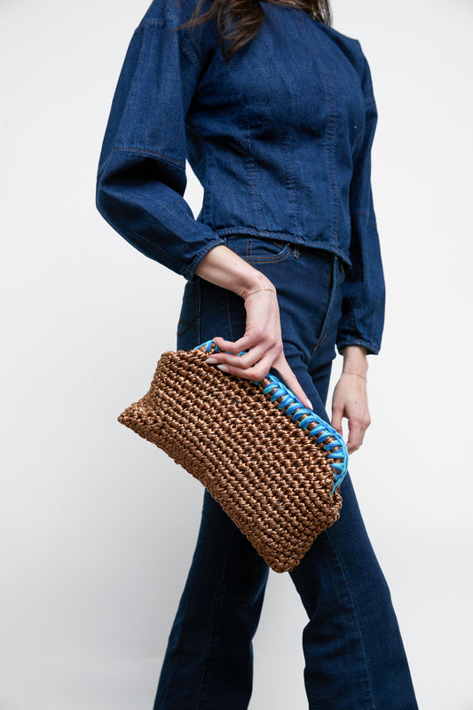 Crochet Clutch, Bronze