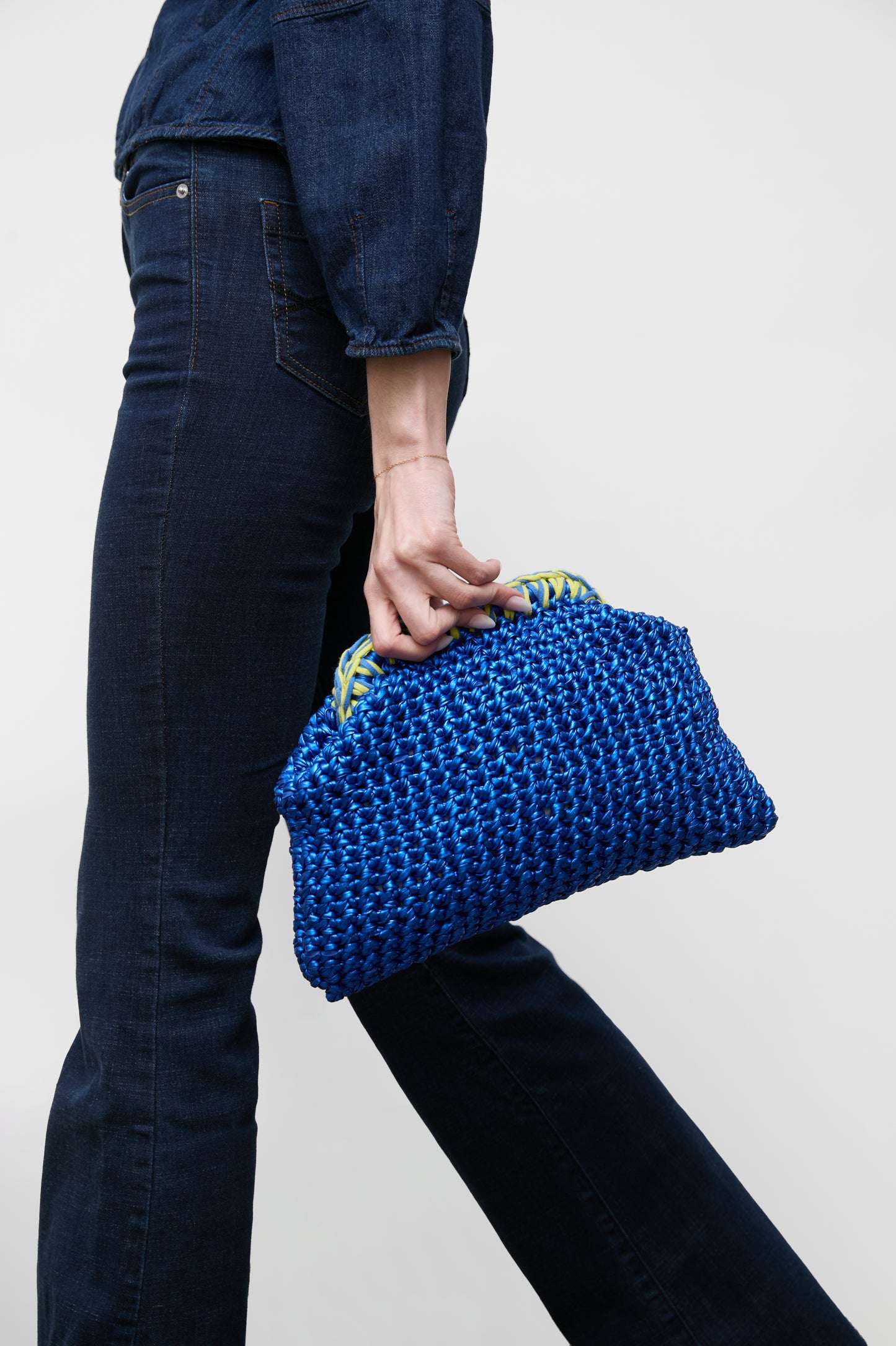 Crochet Clutch, Royal Blue